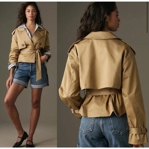 Favorite Daughter Jackets & Blazers - Favorite Daughter Tan Trench Coat